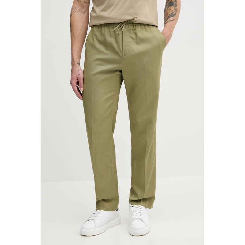 Nohavice s prímesou ľanu Calvin Klein 62622641