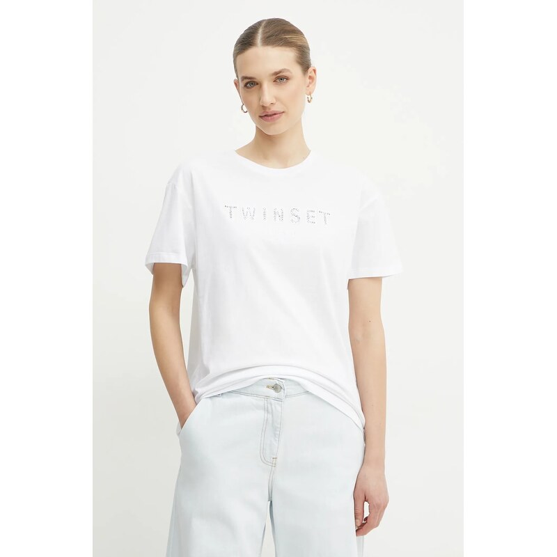 Bavlnené tričko Twinset 62673136