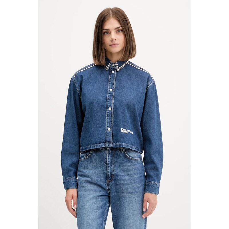 Rifľová košeľa Karl Lagerfeld Jeans 65359327