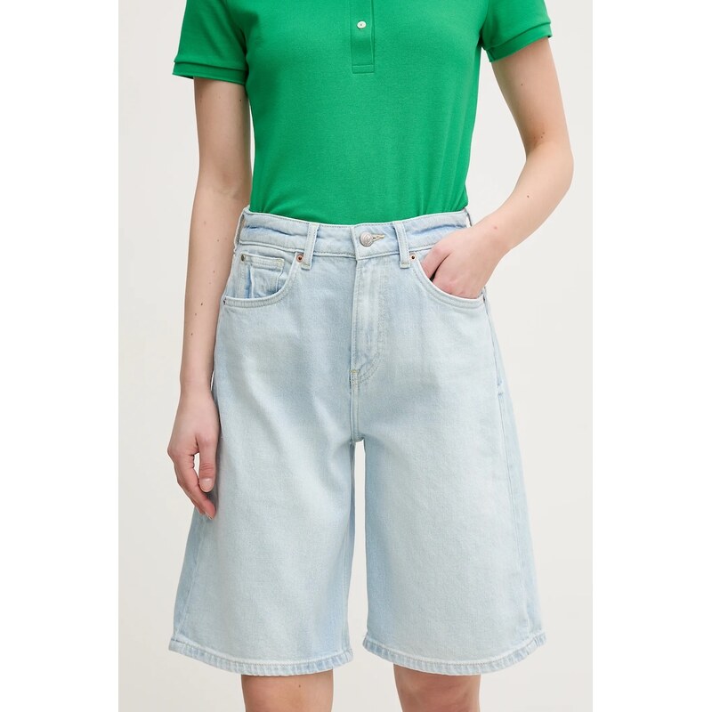 Rifľové krátke nohavice Pepe Jeans BERMUDA SHORT UHW BREEZE 62791650