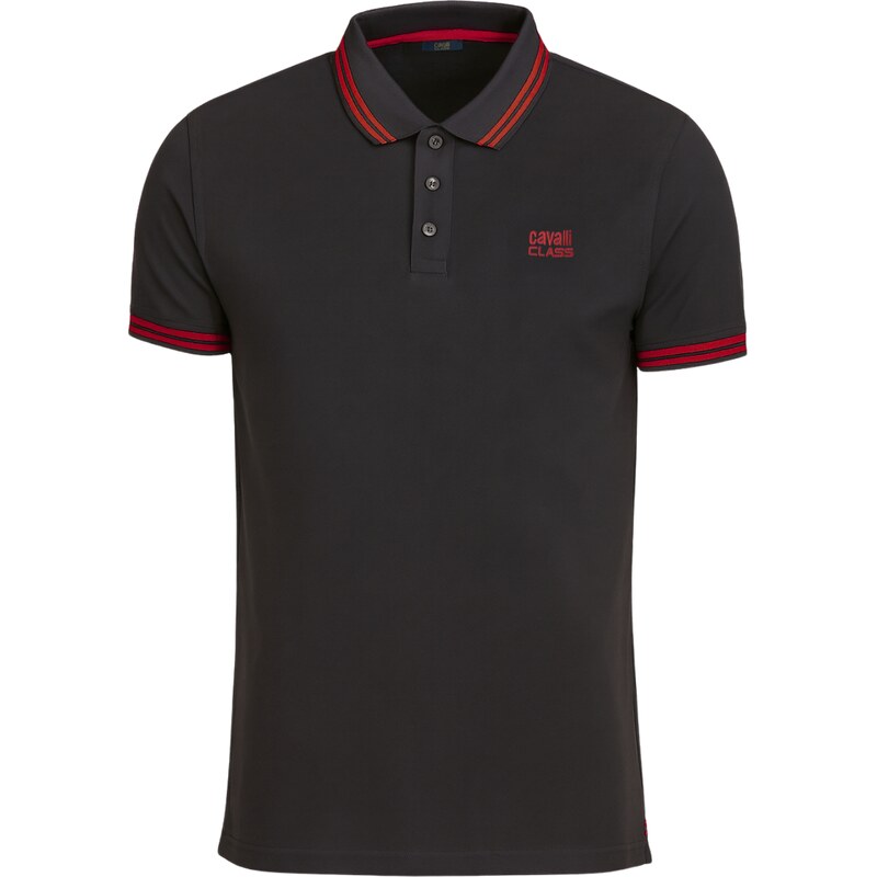 CAVALLI CLASS Ricchi Black polo tričko 66046737