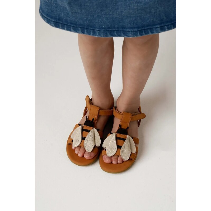 Detské kožené sandále Donsje Iles Sky Sandals Bee 62903786