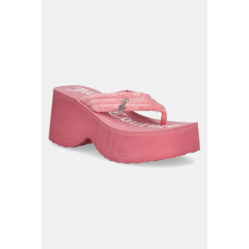 Šľapky Juicy Couture WHITNEY VELOUR Y2K WEDGE 62945781
