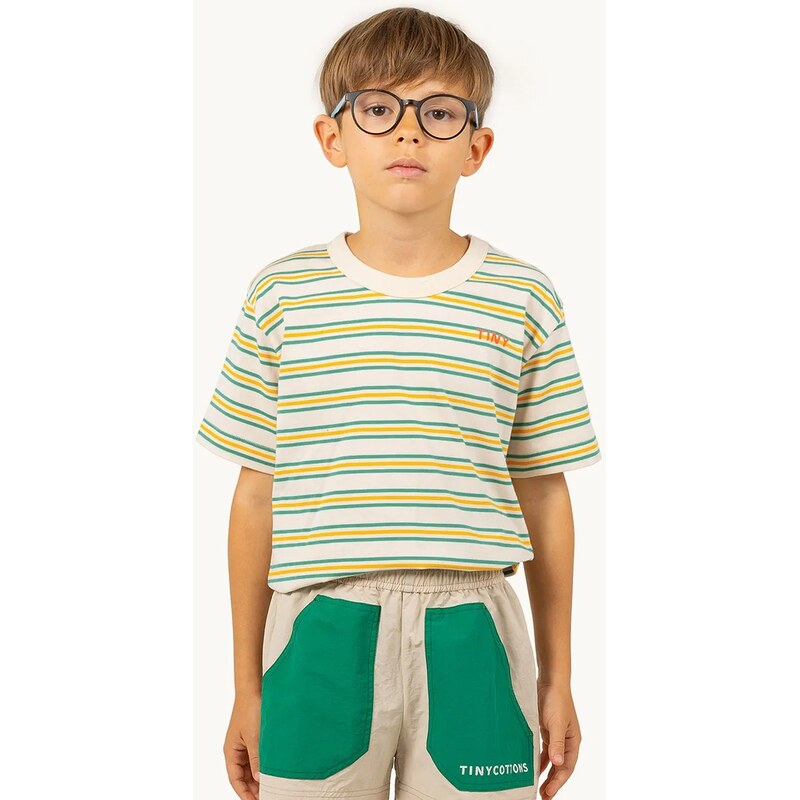 Detské bavlnené tričko Tinycottons STRIPES MULTICOLOR TEE 62466201