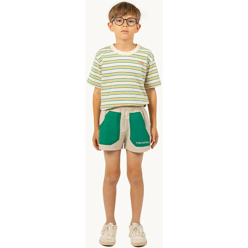 Detské krátke nohavice Tinycottons COLOR BLOCK SHORT 62466234