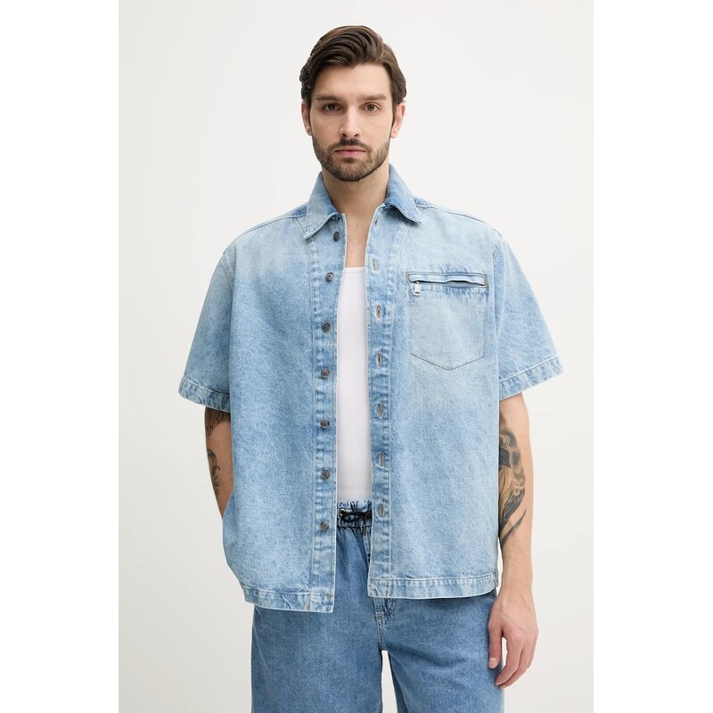 Rifľová košeľa BOSS Orange 62947822