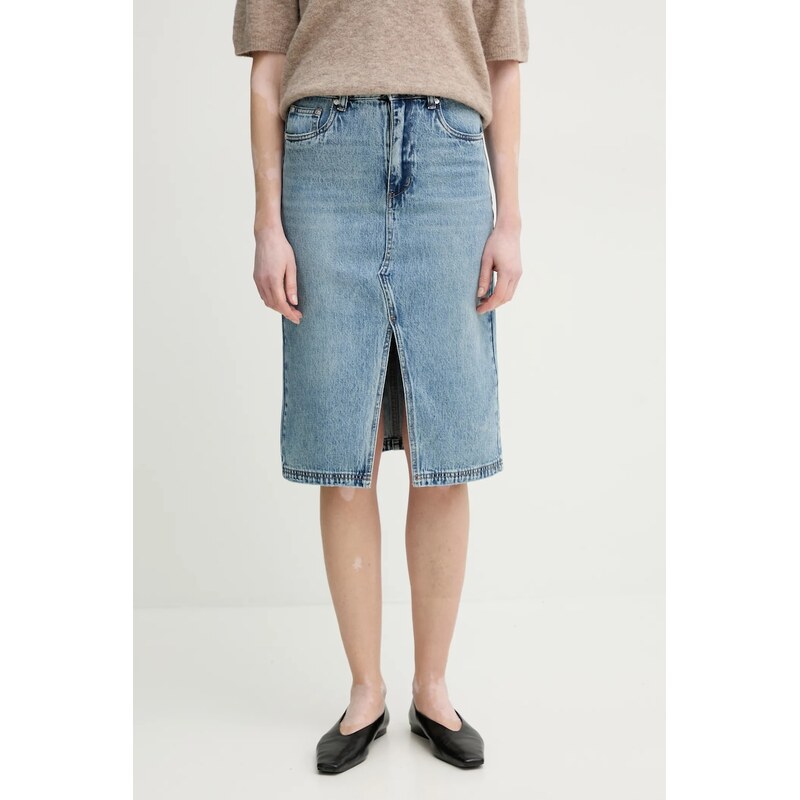 Bavlnená rifľová sukňa Gestuz 64324643