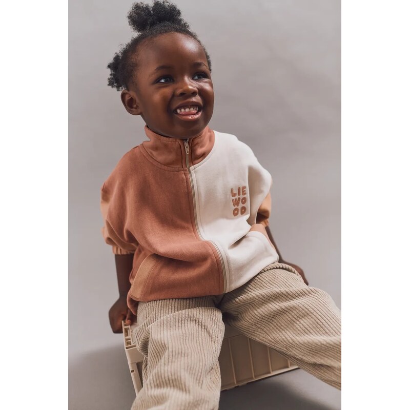 Detská bavlnená mikina Liewood Cassius Zip-up Sweatshirt 64795382