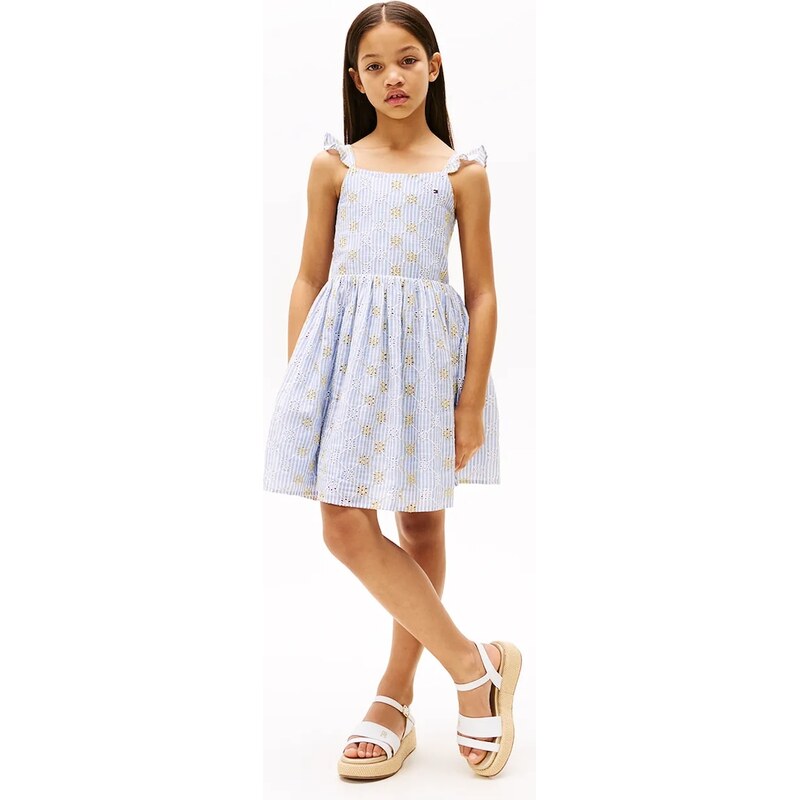 Dievčenské bavlnené šaty Tommy Hilfiger 63089417
