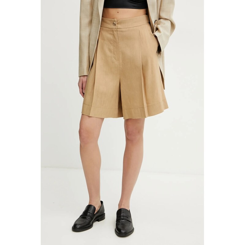 Šortky s prímesou ľanu Marella SAGITTA 64330472