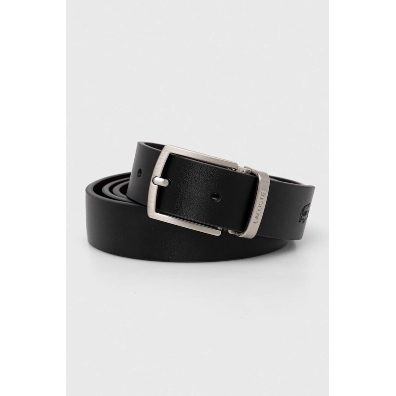 Kožený opasok s odnímateľnými prackami Lacoste 45341277