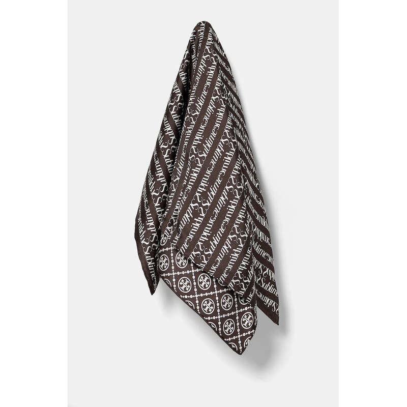 Hodvábna šatka Tory Burch T Monogram Sublime 64325770