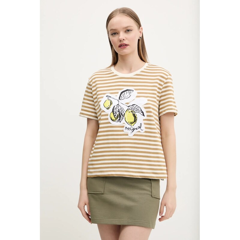 Bavlnené tričko Desigual LEMON 64325949