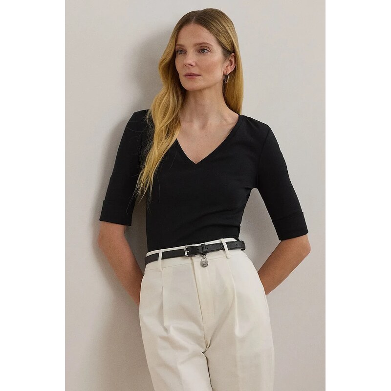 Bavlnené tričko Lauren Ralph Lauren 63313132