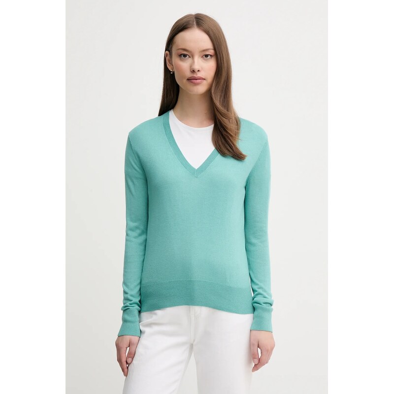 Sveter s prímesou hodvábu United Colors of Benetton 63341342