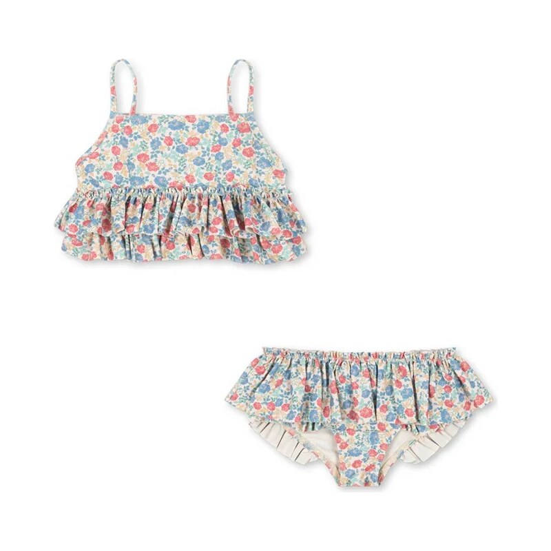 Dvojdielne detské plavky Konges Sløjd MANUCA FRILL BIKINI GRS 66512679
