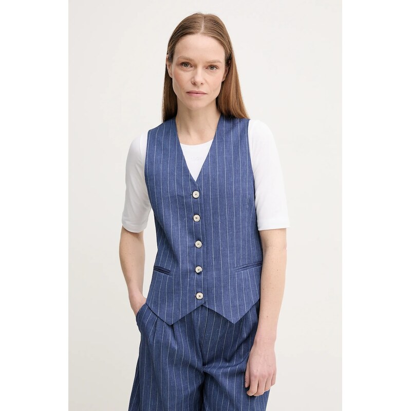 Vesta s prímesou ľanu La Petite Française GWEN 62946261