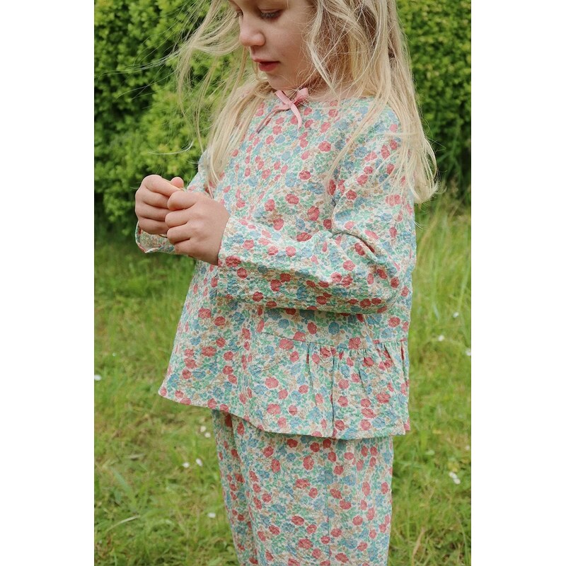 Detská blúzka Konges Sløjd ELIN BOW BLOUSE GOTS 62903832