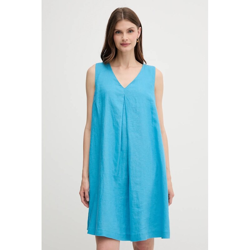 Ľanové šaty United Colors of Benetton 63613645