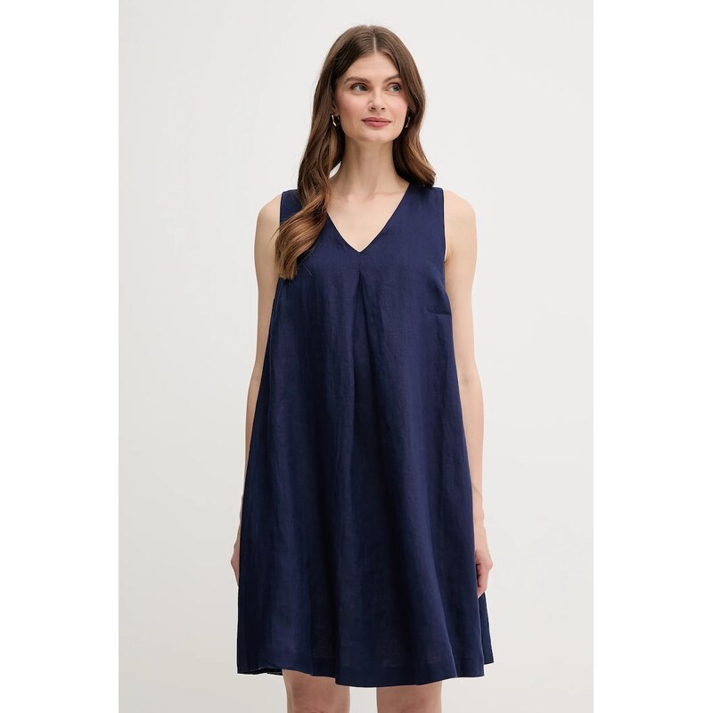 Ľanové šaty United Colors of Benetton 63613648