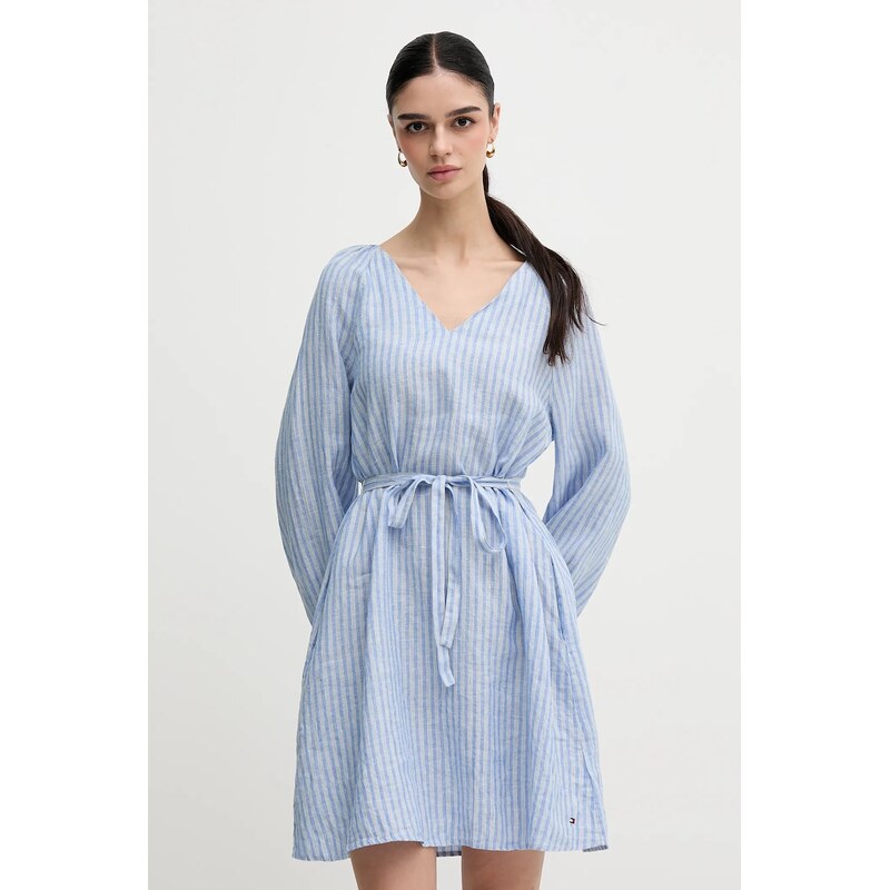 Ľanové šaty Tommy Hilfiger 63676610