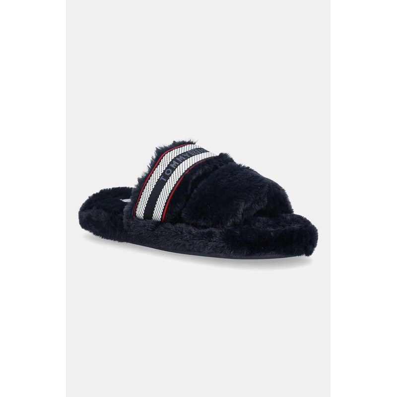 Papuče Tommy Hilfiger HILFIGER FUR SLIPPER 65969166
