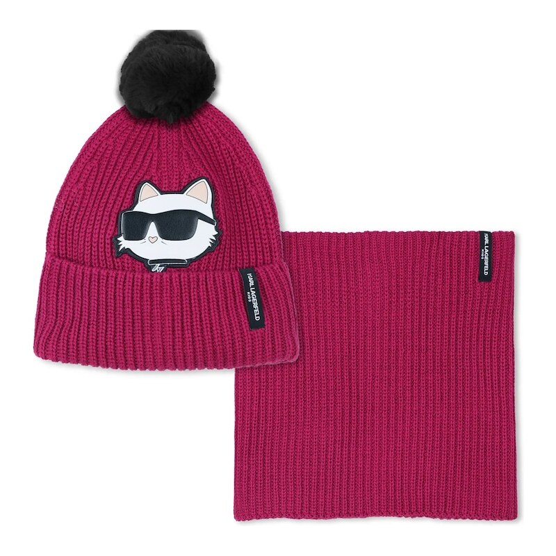 Detská čiapka a šál komín Karl Lagerfeld 65162339