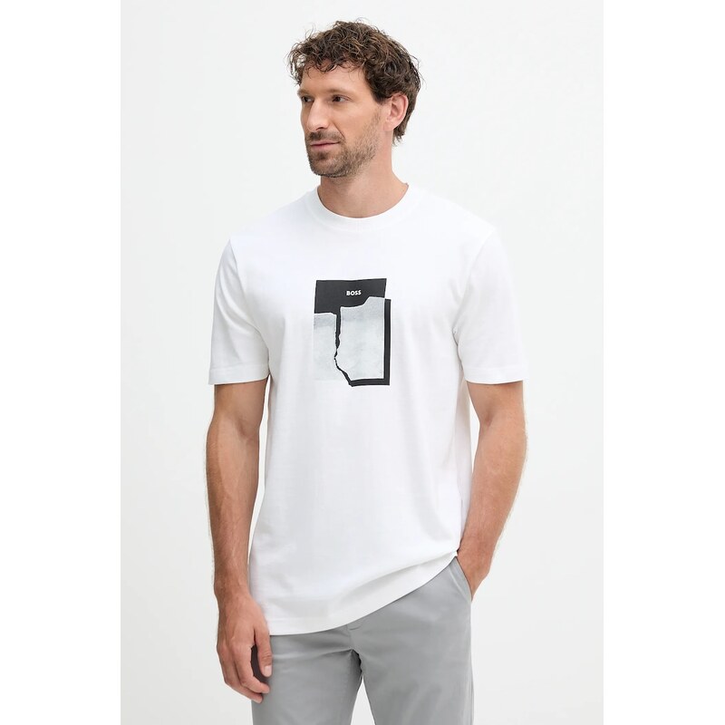 Bavlnené tričko BOSS Orange Te_brokenice 65201022