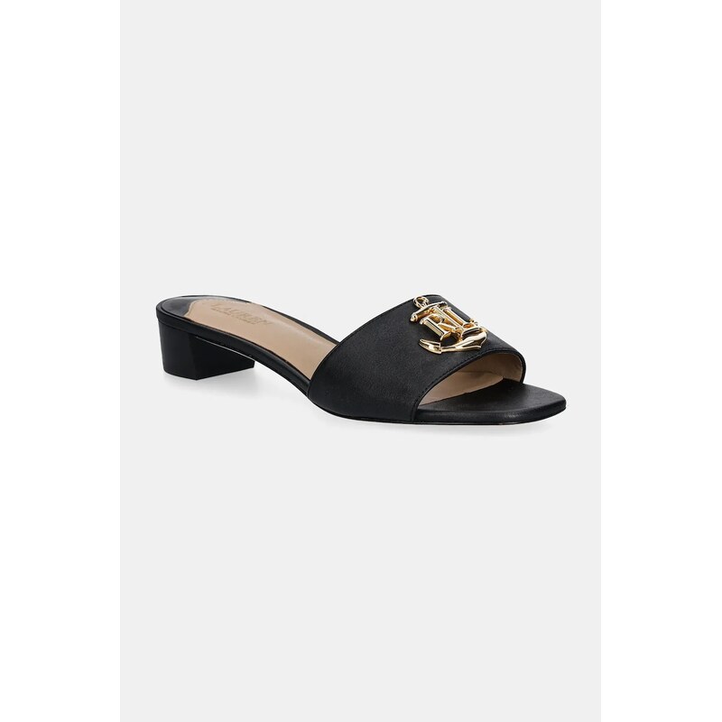 Kožené šľapky Lauren Ralph Lauren Fay Logo II 61472799