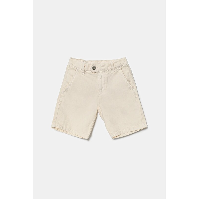 Šortky s prímesou ľanu Guess 63190924