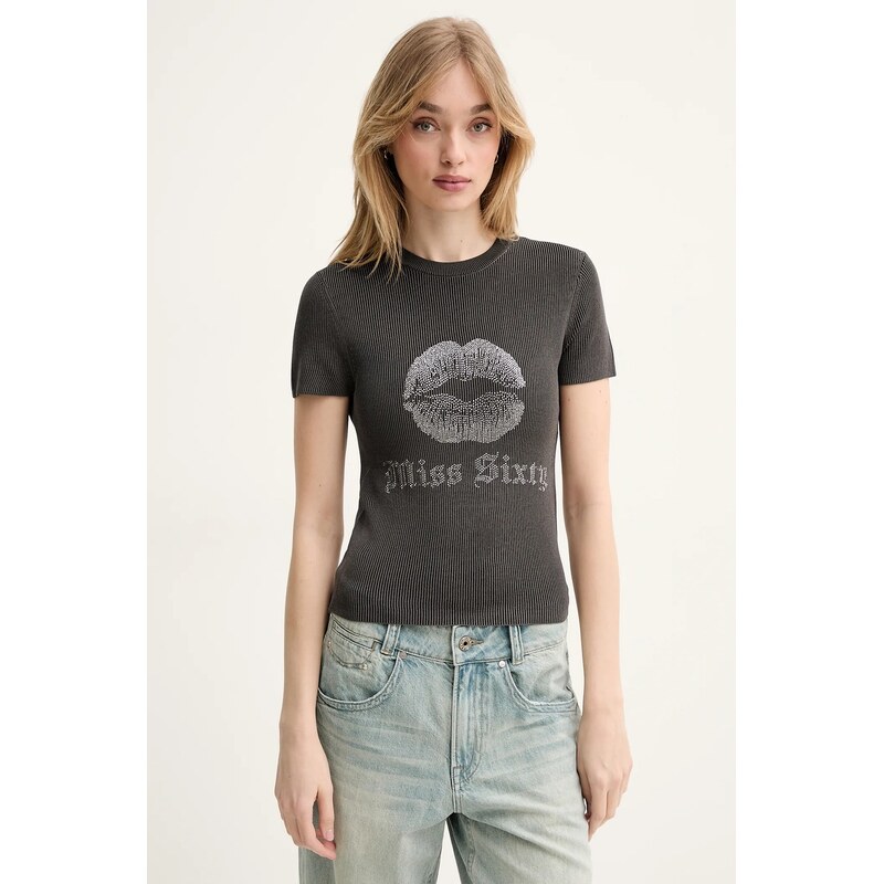 Tričko z hodvábnej zmesi Miss Sixty 64329450