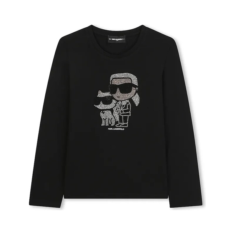 Detské tričko s dlhým rukávom Karl Lagerfeld 65233940