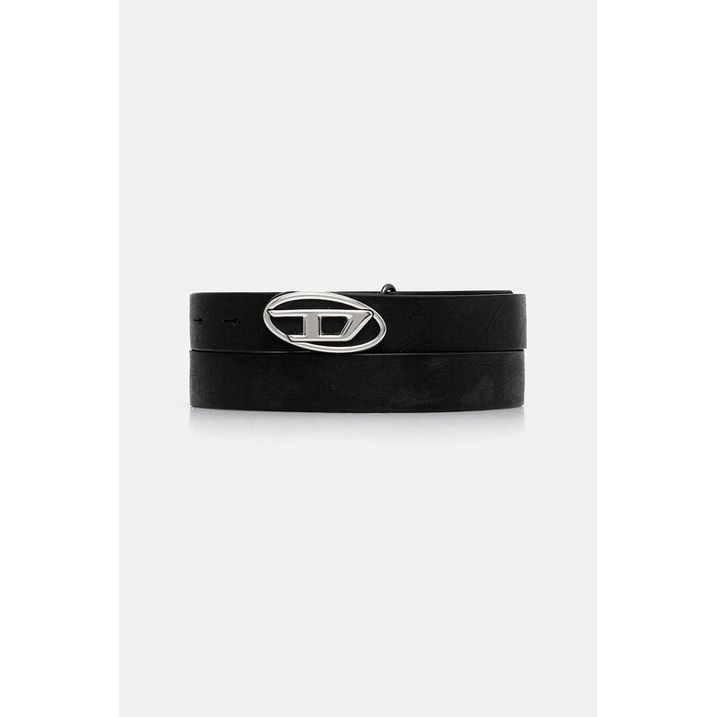 Kožený opasok Diesel OVAL D LOGO B-1DR-LAYER 65405523