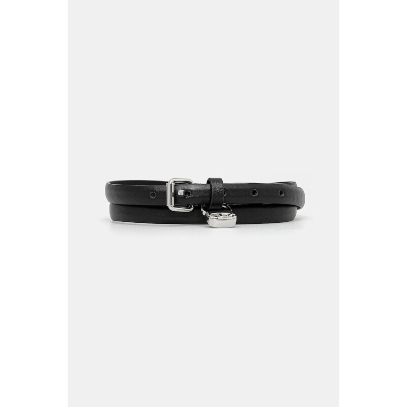 Kožený opasok Diesel DIESEL LOGO B-CHARM HIP 65389727