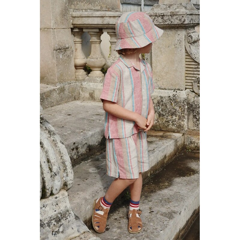 Detská ľanová čiapka Konges Sløjd VENICE BUCKET HAT 67912107