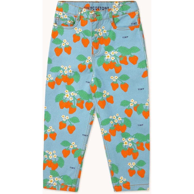 Detské rifle Tinycottons STRAWBERRIES STRAIGHT JEANS 63155430