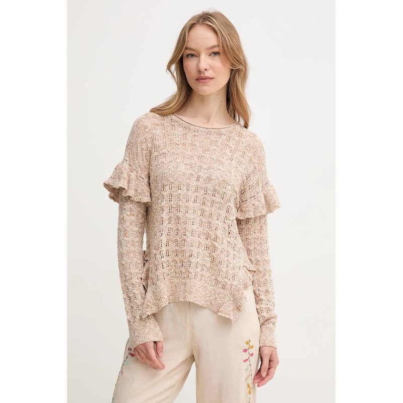 Sveter s prímesou ľanu Hoss Intropia 63155704