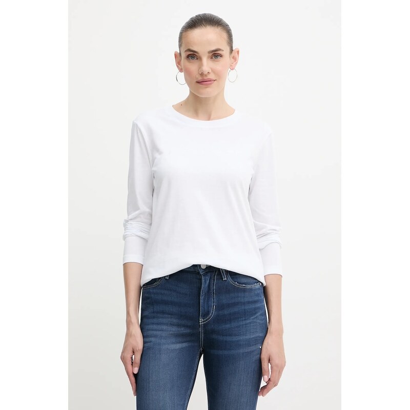 Bavlnené tričko s dlhým rukávom Armani Exchange 66513543