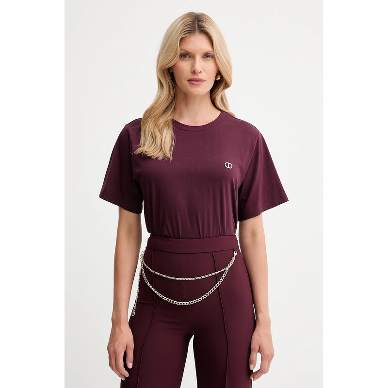 Bavlnené tričko Twinset 64571616