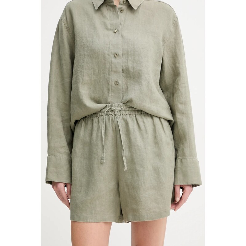 Ľanové šortky Samsoe Samsoe MAREN 62989220