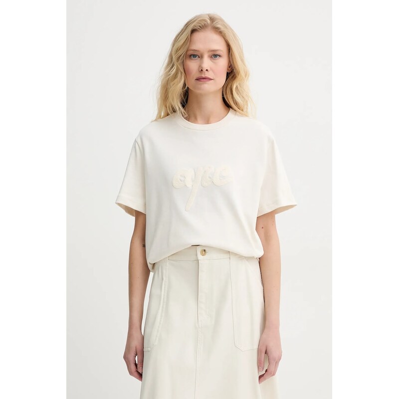 Bavlnené tričko A.P.C. t-shirt lenny - GOTS 63249128