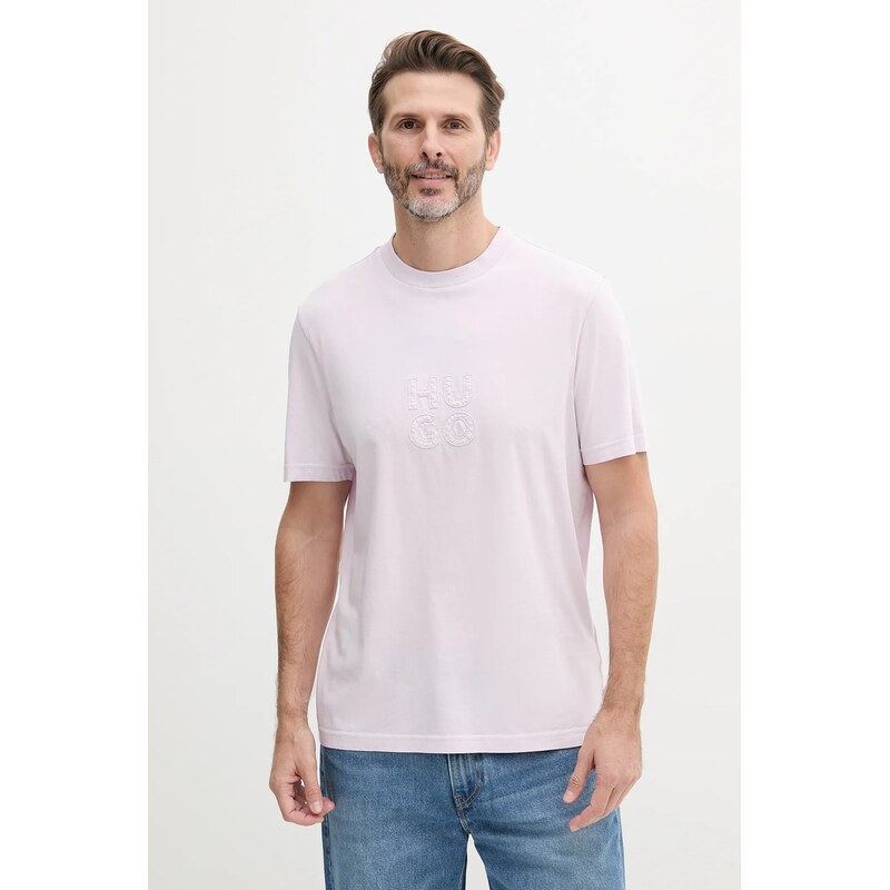 Bavlnené tričko HUGO 63301135