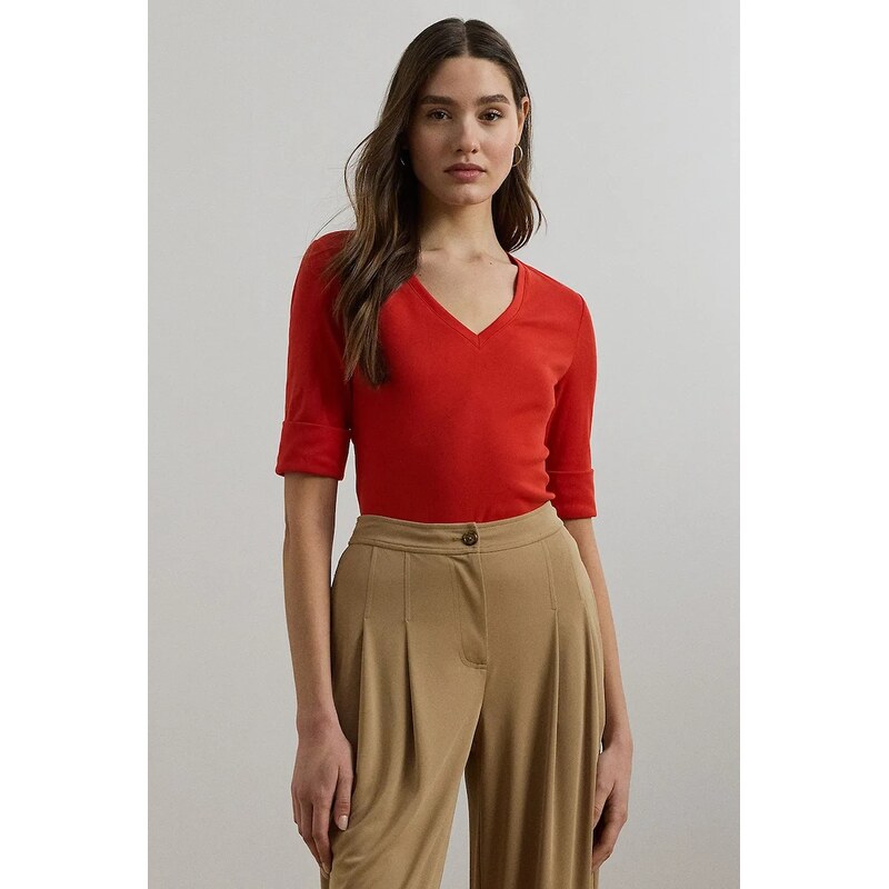 Bavlnené tričko Lauren Ralph Lauren 64044732