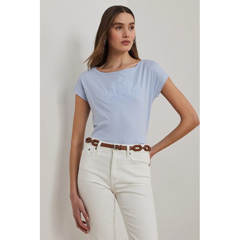 Bavlnené tričko Lauren Ralph Lauren 63424301