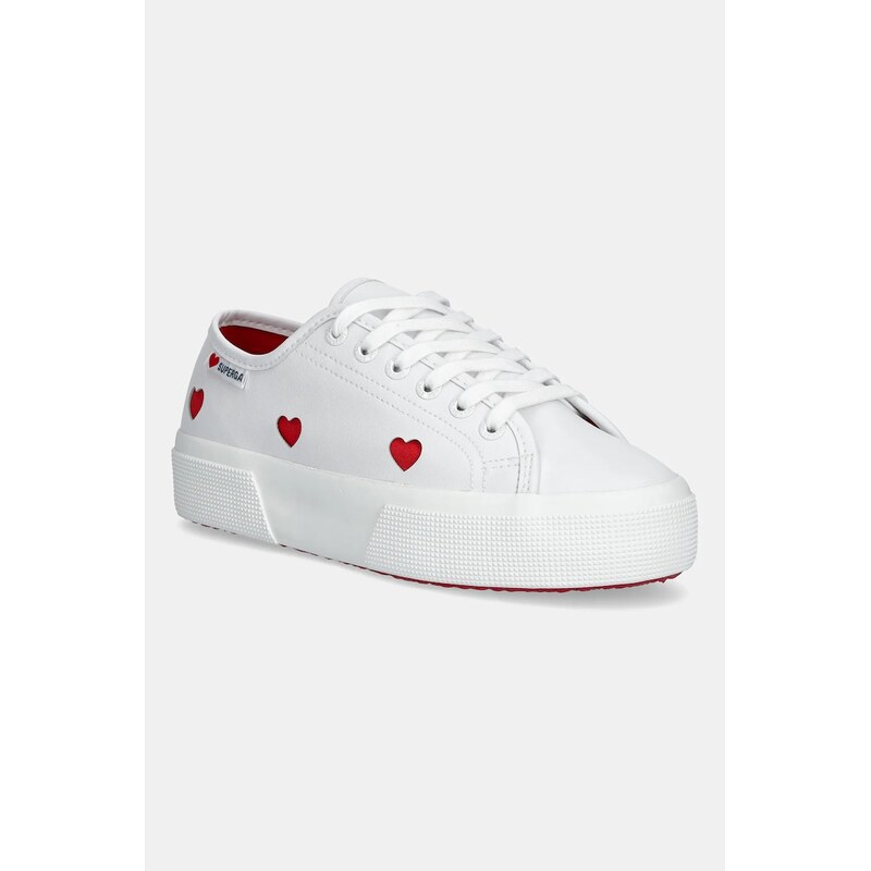 Tenisky Superga PLATFORM HEARTS VEGAN MAT 63301079