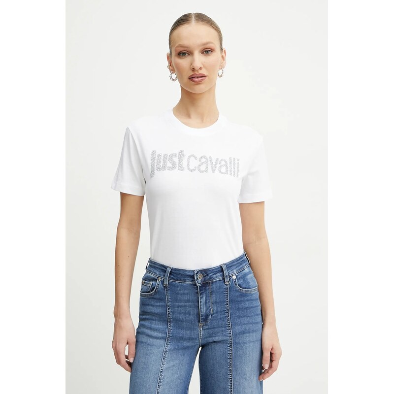 Bavlnené tričko Just Cavalli 64183345