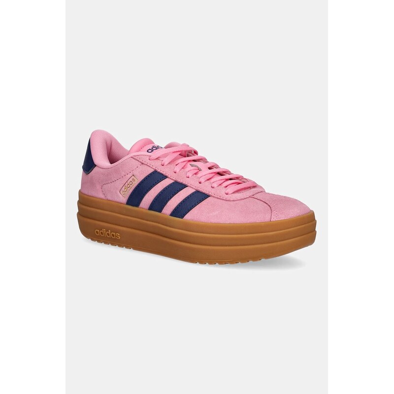 Semišové tenisky adidas Vl Court Bold 62058408