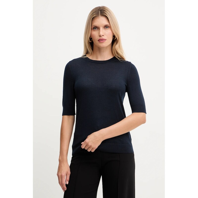 Vlnené tričko BOSS Farbella 65484030