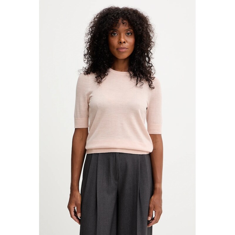 Vlnené tričko BOSS Farbella 65297729