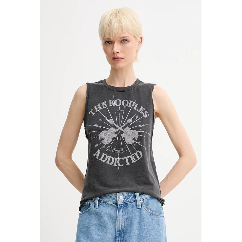 Bavlnený top The Kooples 66513028